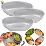 1/3PCS HOUSEHOLD MULTI-PURPOSE STAINLESS STEEL STEAMING PLAT