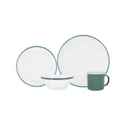 Argon Tableware 16pc Enamel Dinnerware Set