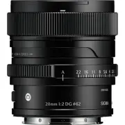 Sigma 20mm f/2 DG Contemporary Lens - Sony E-mount Black