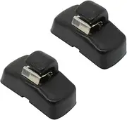 fhtpr 2pcs Car Front Sunvisor Hook Clips,Fit For Fabia, 6Y Octavia A4 A5 1U 1Z Superb B5 3U 3B0857561B 3B0857563 Sun Visor Bracket Car Visor Retaining Clip(Black)