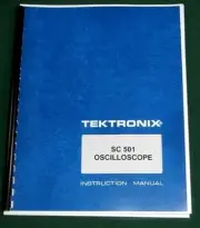 Tektronix SC-501 Instruction Manual: w/ 11"X17" Foldouts & Protective Covers