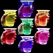 PartyStar 16oz Glowing Party Cups for Indoor Outdoor Party Event Fun, Multi-Color Variety Pack with 7 Bright Glow-In-The-Dark Colors for House Parties Birthdays Concerts Weddings BBQ Beach DJ Holidays