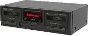 Pyle PT639D Hi-Fi Dual Recording Cassette Deck Player