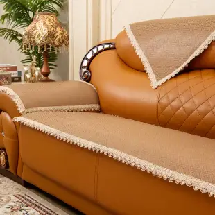 歐式冰絲涼蓆沙發墊夏款涼墊防滑布藝沙發坐墊罩專用坐墊 (2.3折)