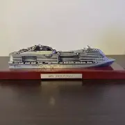MSC MERAVIGLIA CRUISE NEW SHIP MODEL - Metal on Wood base *NO BOX*