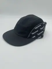 SUPREME REFLECTIVE 3M DIAGONAL LOGO SIDE PANEL CAMP CAP SPRING SUMMER 2018 BLACK