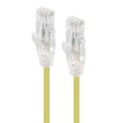 [C6S-02YEL] 2m Yellow Ultra Slim Cat6 Network Cable - Series Alph