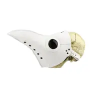 Plague Bird Mouth Doctor Mask Cos Halloween Holiday Party Dance Props white