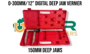 Digital Vernier Caliper 0-300mm /12" with 150mm Deep jaws wide mouth NEW
