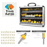 Router Bits Set of 40 Pieces, 1/4 Inch Shank, 40A Expert Router Bit Kit.