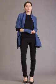 McDonald Possum Merino Womens Wrap With Pockets-Orchid