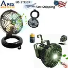 10400mAh Battery Powered Portable Camping LED Tent Fan USB Rechargeable Lantern