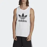 在飛比找momo購物網優惠-【adidas 愛迪達】背心 男款 運動背心 慢跑 三葉草 