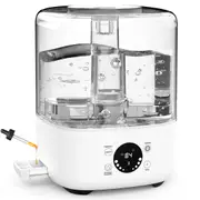 Yopower Air Humidifier, 5L Cool & Warm Mist Humidifier with Humidity Adjustment, 8H Timer UV Sterilizing Fragrance Diffusing