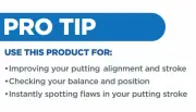 Divot Golf Practice Putting Mirror Silver Putting Aids New