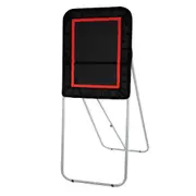 Folding Lacrosse Rebounder for Backyard, 3x4 Ft Volleyball Bounce Back Net, Pitchback Throwback Baseball Softball Return Training Screen, Adjustable Angle Shooting Practice Training Wall,
