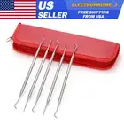 5PCS Set Double-Ended Dental Lab Stainless Steel Wax Spatula Carving Dentist USE