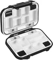 JUMPLAWN Box Fishing Gear Storage Box Tackle Organizer with Compartments for Lures and Hooks and Lightweight Fishing Utility Box for Outdoor Adventures