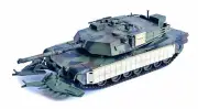 Dragon 1:72 US M1A1 AIM Abams Tank with TUSK Survival Kit & Mine Plow, DRR63192