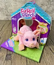 New FURREAL FRIENDS SNUGGIMALS Baby Piglet Pig Toy Plush Mini RARE Snug-a-Curly