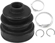 X AUTOHAUX 1 Set CV Joint Boot Kit for Mitsubishi Montero 2001-2006 Inner Constant Velocity Joint Boot W/Clamps No.MR528709 Black Rubber