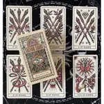 「寶時玄境」紋身塔羅牌  赠中文翻译 TATTOO TAROT 馬賽體系塔羅牌 英文訂製牌卡  桌遊