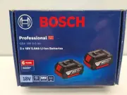 Bosch18v 5AH Battery Twin Pack GBA 18V 5.0Ah - New