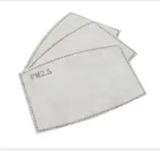 10 PACK 5 layer PM2.5 Activated Carbon Filter Mouth Non-woven Replaceable Insert