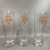 在飛比找ETMall東森購物網優惠-日本麒麟啤酒杯 KIRIN一番榨高足細腰玻璃杯 無鉛玻璃杯 