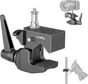 SmallRig Super Clamp Kit, Heavy Duty Max Load 33lb /15kg, with a 1/4"-20 & a 3/8"-16 Top Screw on a 5/8" Stud, for Photography Studio Video Camera Lighting, for Round Pipe and Flat Surface - 4861