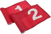 NULYLU 2pcs Portable Golf Practice Flags Lightweight Golf Flagsticks for Putting Training for Backyard and Indoor Use with Durable Course Supplies