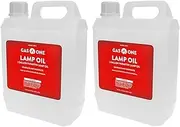Gas One 2 Pack Liquid Paraffin Lamp Oil – 1 Gallon Clear Oil Lamp – Multifunctional Lamp Oil Smokeless Odorless Indoor Ideal for Lamps, Lanterns, Tiki Torch – Superior Seal and Safe Packaging