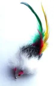 Rabbit Fur Mouse Teaser Wand Cat Toy Refill - Feather Tail
