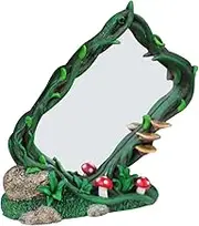 Creative Resin Vine Mirror Table Figurine for Home Decor Unique Makeup and Cosmetic Display for Living Bedroom for Women
