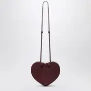 [Alaïa] Le Coeur bag dark red bi-material One size Burgundy