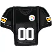 Pittsburgh Steelers Glass Jersey Chip and Dip Tray