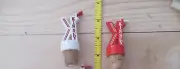 Kinsey lot of 2 bottle stoppers/toppers/pourers vintage NICE