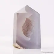 285g88mm Druzy Agate Geode Tower Point Natural Crystal Polished Quartz Healing