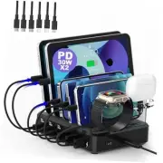 Charging Station for Multiple Devices Apple - 100W 6 Port Charger Station with