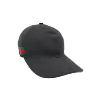 在飛比找momo購物網優惠-【GUCCI 古馳】經典雙G logo帆布棒球帽(20003