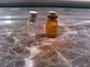 100pcs 1ml Vials Glass Bottles with Corks Clear or Brown Empty Sample Jars Small