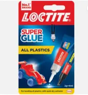 Loctite SUPER GLUE Instant Adhesive ALL PLASTICS Glue + Activator FREE SHIP