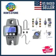 300kg / 660lb Portable Digital Crane Scale with Hooks, High Accuracy Game Sca...