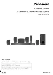 Panasonic SC-XH150 Home Theater System Owners Instruction Manual