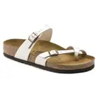 BIRKENSTOCK Women's Mayari Graceful Pearl White Birko-Flor (regular width) - 007