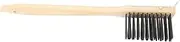Kisangel Pizza Stone Brush BBQ Grill Scraper Wire Brush Pizza Oven Wood Handle Versatile BBQ Accessory