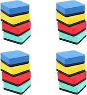 TEMPNAP 24Pcs Magnetic Whiteboard Erasers Dry Erasers for Classroom Office Use Chalkboard Cleaners Easy to Use Reusable