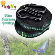 Heavy Duty Hammock Strap Set - 2 Straps (800 Lbs), 2 Carabiners, Pouch, 9.2 Feet