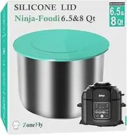 Silicone Lid Fits Ninja Foodi - 8 Quart & 6.5 Quart Inner Pot Cover for Ninja Foodi FD401/FD302/OS401/OS301/OP401/OP302 Best NinjaFoodi Sealing Lid for Pressure Cooker Pot Parts Accessories