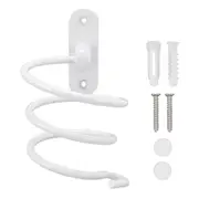 Hair Dryer Holder Multifunctional Spiral Wall Mount Bathroom Hair Dryer Rack for Most of Hair Dryers